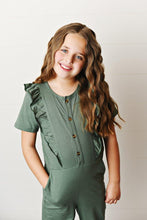 Load image into Gallery viewer, Ruffle Pocket Jumpsuit - Sage