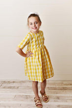 Load image into Gallery viewer, Saffron Gingham Dress
