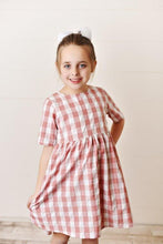 Load image into Gallery viewer, Coral Gingham Dress