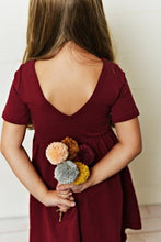 Load image into Gallery viewer, Maroon Twirl Dress