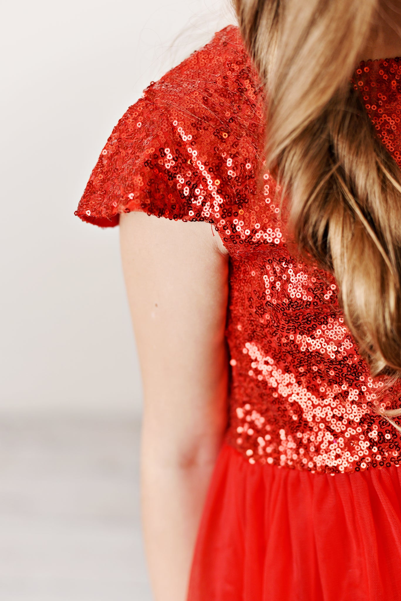 Red Sequin Twirl Dress for Girls | Presley Couture Red Sequin Twirl Dress for Girls | Presley Couture