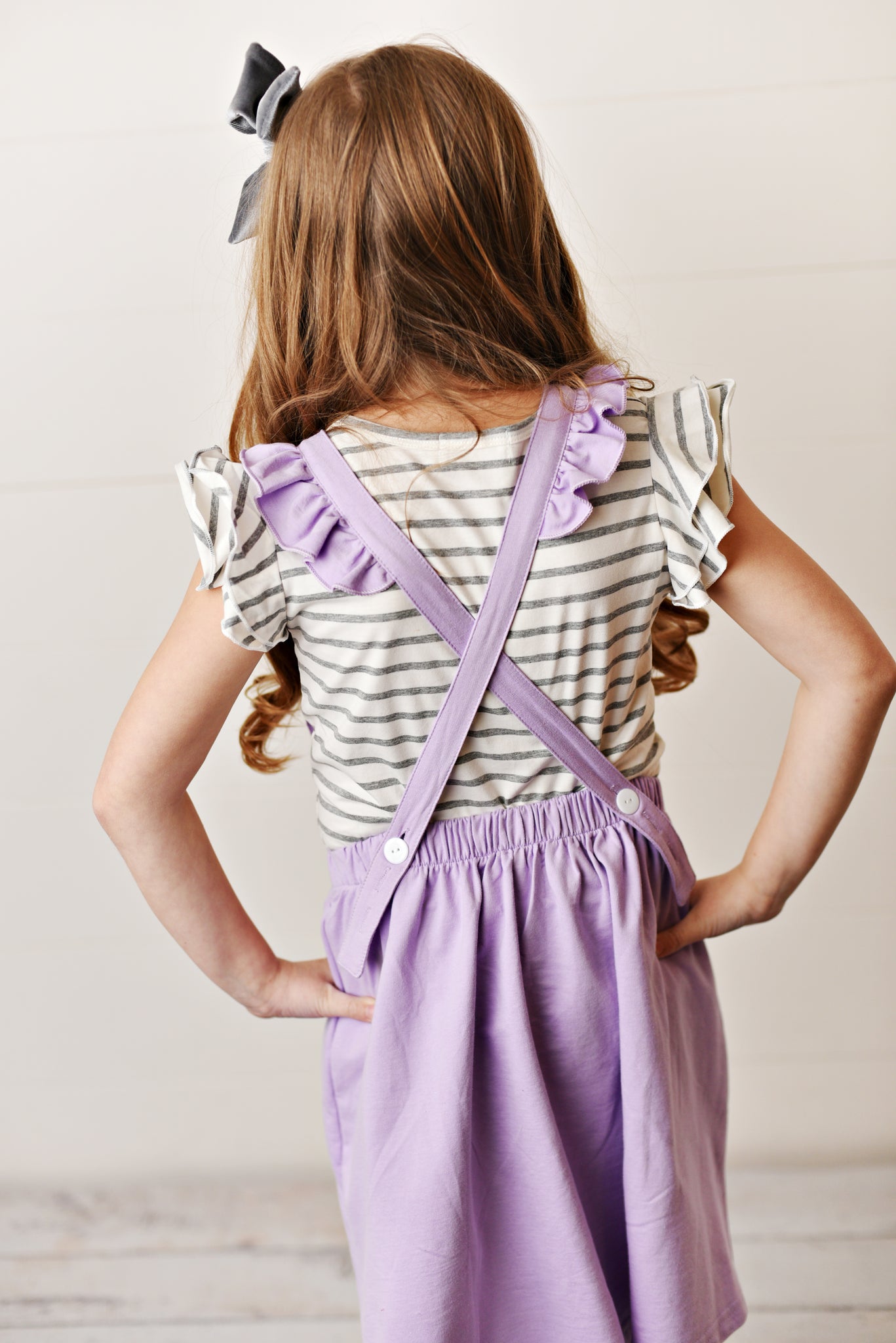 purple pinafore dress Girls' Corduroy Pinafore Dress - art class Dark Purple L10/12