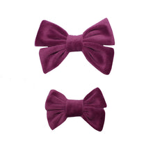 Load image into Gallery viewer, Velvet Bows - Light Plum