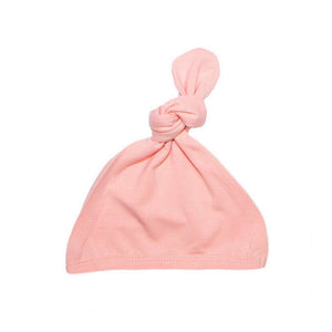 Top Knot Hat - Peach