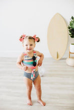 Load image into Gallery viewer, Swimsuit - Beachside Tropical Stripes