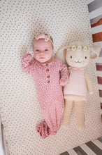 Load image into Gallery viewer, Knotted Baby Gown - Dotted Roseberry
