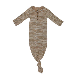 Knotted Baby Gown - Tribal