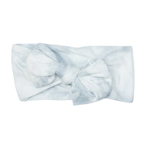 Bow Headband - Gray Marble