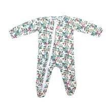 Load image into Gallery viewer, Ruffle 2 Way Zip Romper - Holly Berry