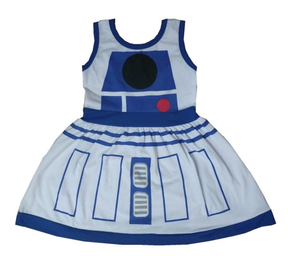 Girls Star Wars Dress - Robot Dress | Presley Couture Girls Star Wars Dress - Robot Dress | Presley Couture