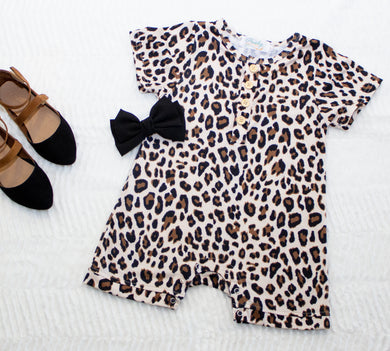 Baby Romper - Leopard