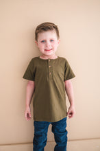 Load image into Gallery viewer, Henley Tee - Olive