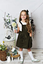 Load image into Gallery viewer, Scarlett Pinafore - Olive Green