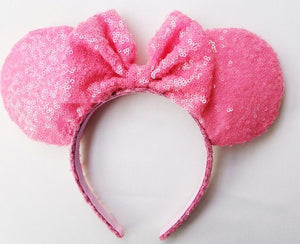 Pink Sequin Ears