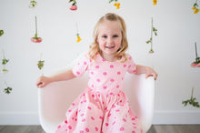Load image into Gallery viewer, Pink Petunia Twirl Dress