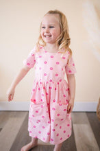 Load image into Gallery viewer, Pink Petunia Twirl Dress