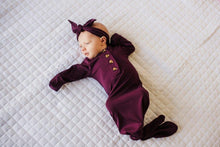 Load image into Gallery viewer, Knotted Baby Gown - Plum