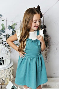 Softest Pinafore - Teal (Final Sale*)
